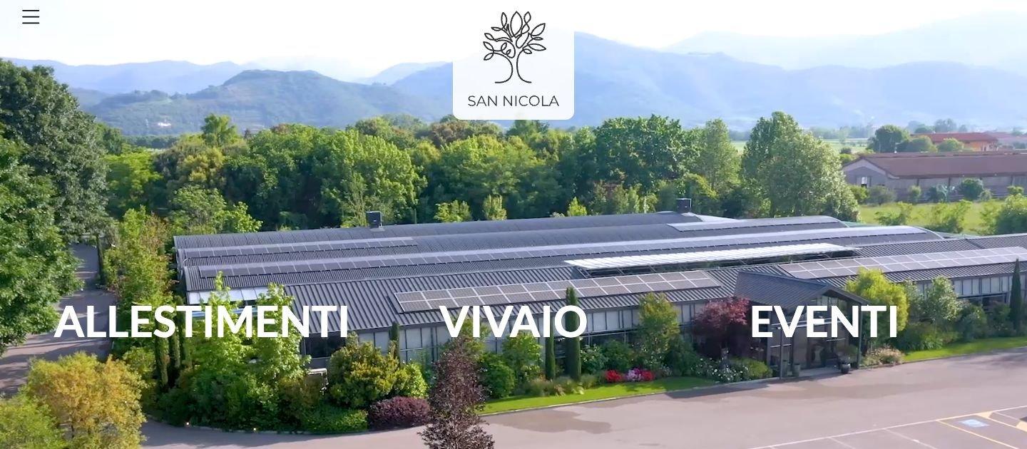 La home con i tre ingressi Allestimenti, Vivaio, Eventi